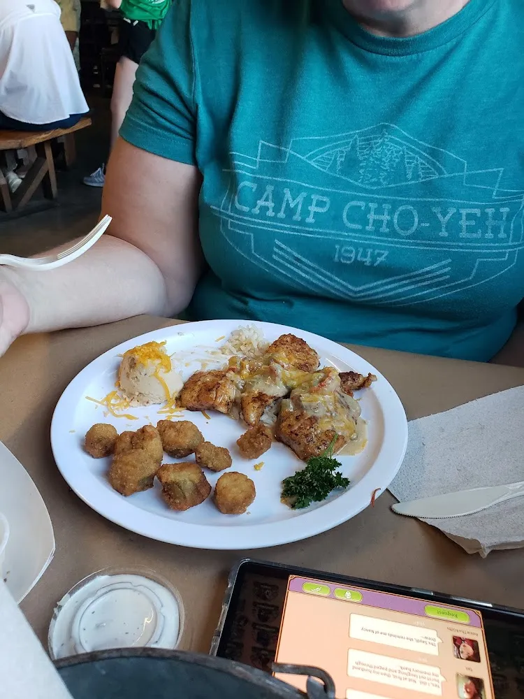 Smothered Blackened Catfish